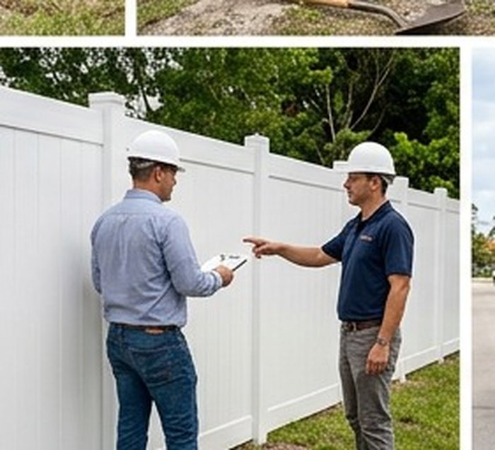 FenceFox estimator reviewing a commercial fencing project on site